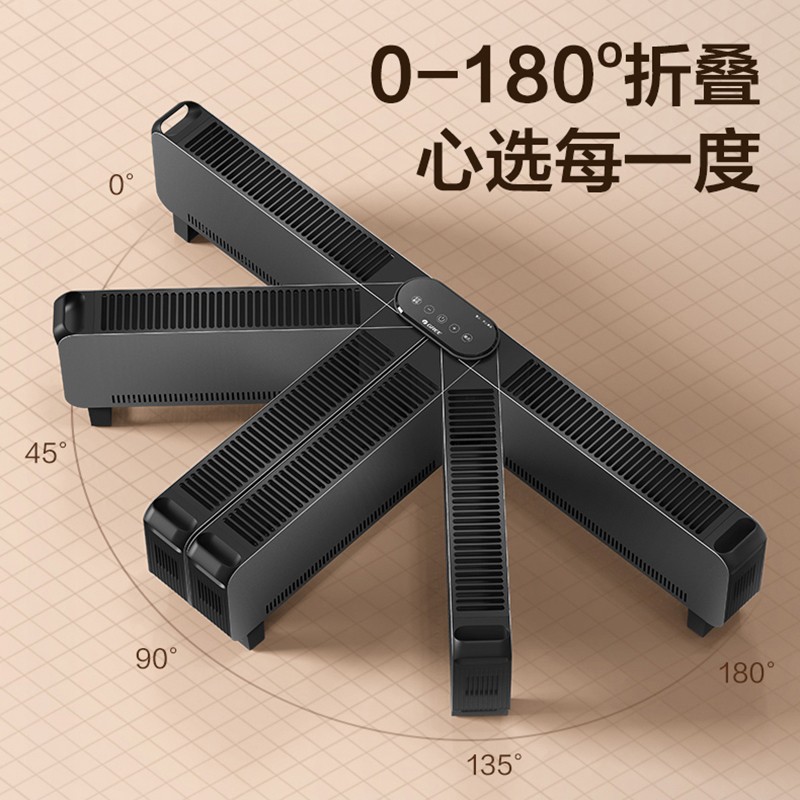 格力(GREE)踢脚线取暖器家用1.2米WiFi折叠款遥控电暖气片IPX4级防水可折叠移动地暖风机NJE-X6020Ba高清大图