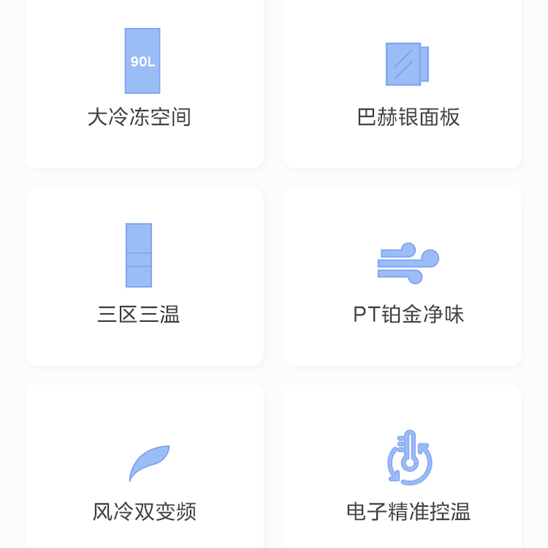 小天鹅美的239升三门三温小型低噪租房宿舍办公小户型家用电冰箱 节能省电BCD-239WTPL巴赫银高清大图