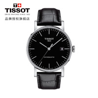 天梭(TISSOT)瑞士手表 简约时尚 魅时系列皮带男士机械表T109.407.16.051.00