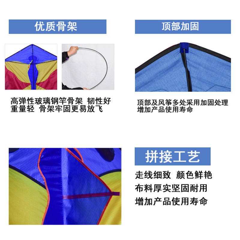 潍坊风筝2020新款可爱鼠风筝 鼠风筝猪微风好飞易飞创意 三维工匠 大号猪+18cm白轮+200米线高清大图