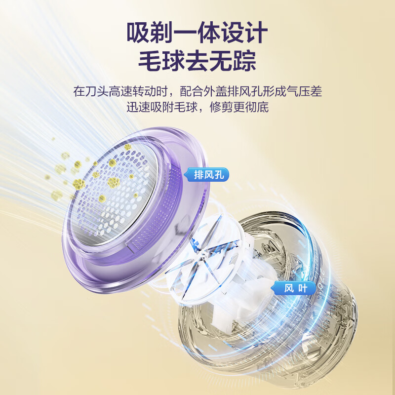 松下 毛球修剪器NI-LR001-T 芒果黄高清大图