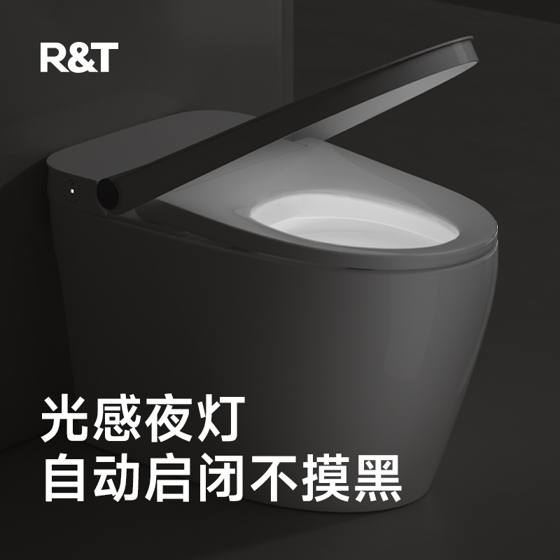 瑞尔特(R&T)智能马桶一体机家用带水箱脚感冲水座温调节无水压轻智能坐便器M2A节能版 305坑距高清大图