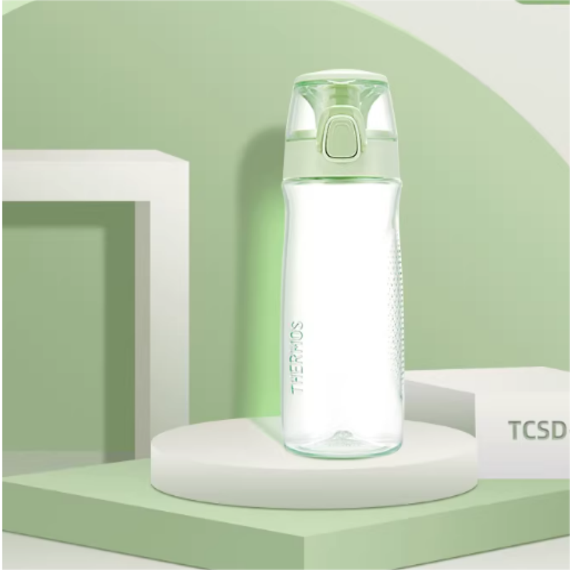 膳魔師塑料水杯夏季大容量拎拎杯男女运动户外便携随行杯子(TCSD-700-GR奶油绿)