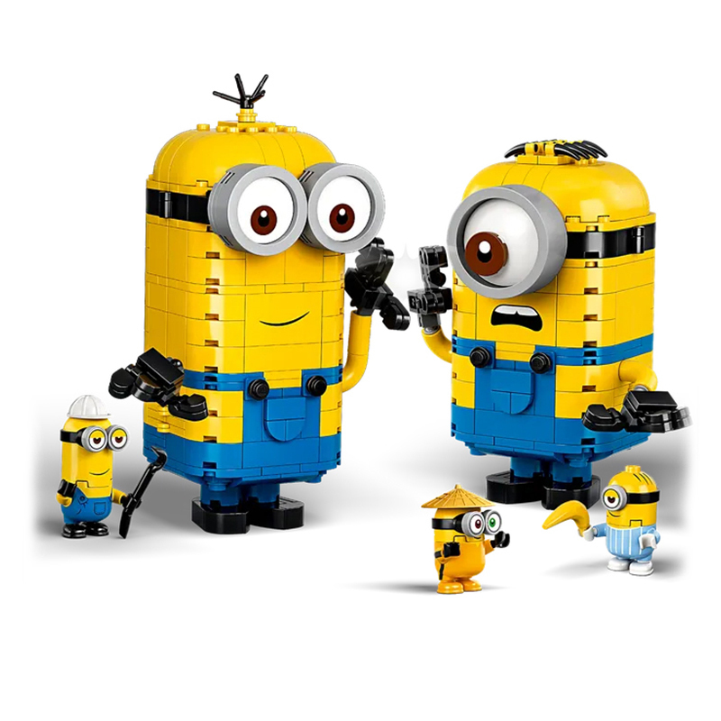 兼容乐高小黄人系列神偷奶爸玩变小黄人拼搭拼装积木男孩女孩玩具