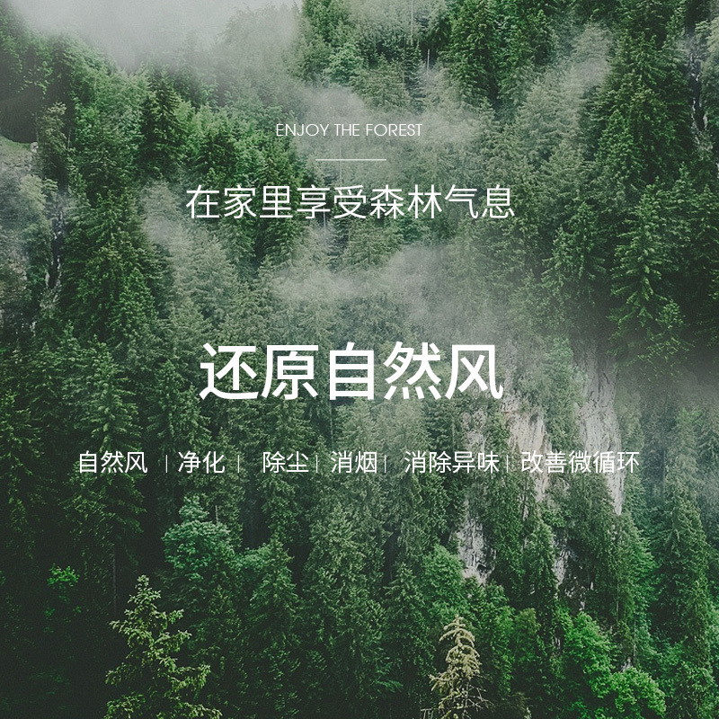 灰色 艾美特无叶电风扇落地家用立式摇头低噪卧室净化循环扇智能遥控