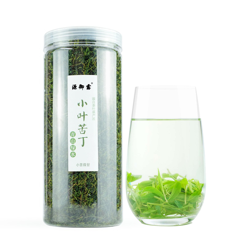 源御露(Yuan Yu Lu)小叶苦丁茶新茶一级正品嫩叶绿茶青山绿水pet罐装苦丁茶80g