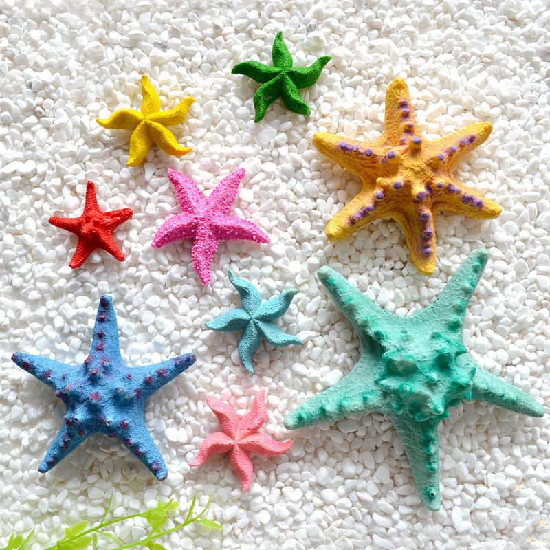 地中海海洋立体树脂珊瑚仿真海星儿童房背景墙面装饰挂件壁饰墙饰套餐