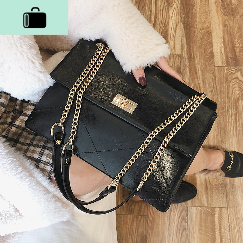 ins超火菱格小包包女女士潮百搭链条包韩版ins休闲斜挎单肩包newlake