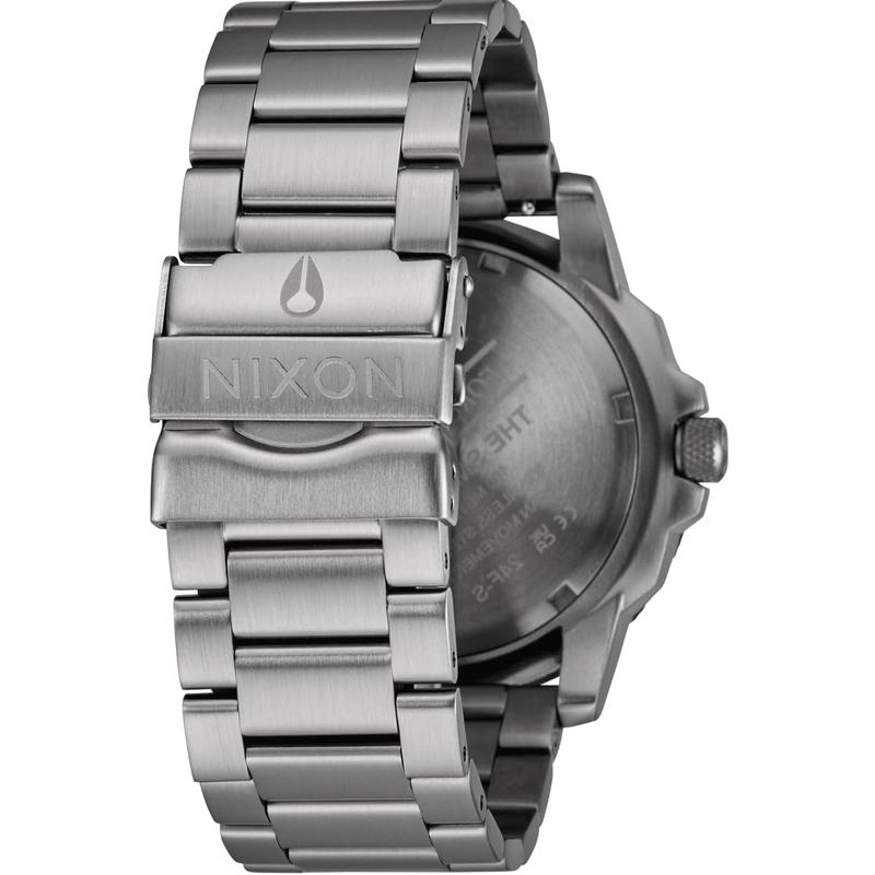 Nixon男士机械表防溅水不锈钢表带经典腕表高清大图