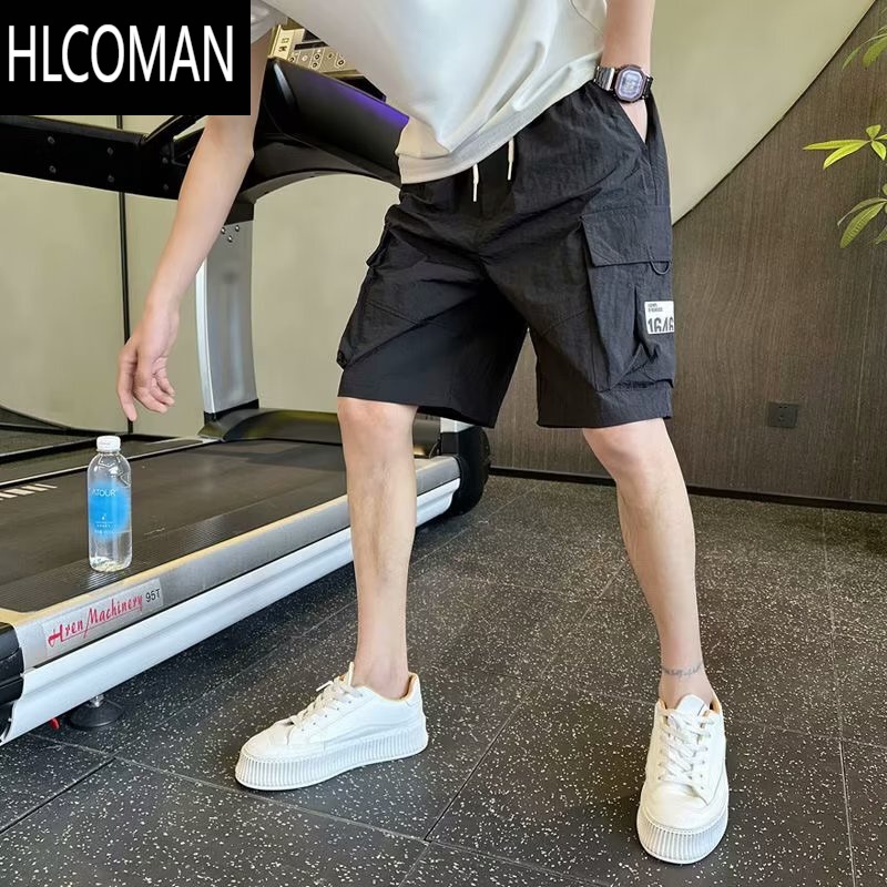 HLCOMAN夏季速干短裤男工装五分裤休闲宽松外穿大裤衩中裤子薄款凉爽男裤高清大图