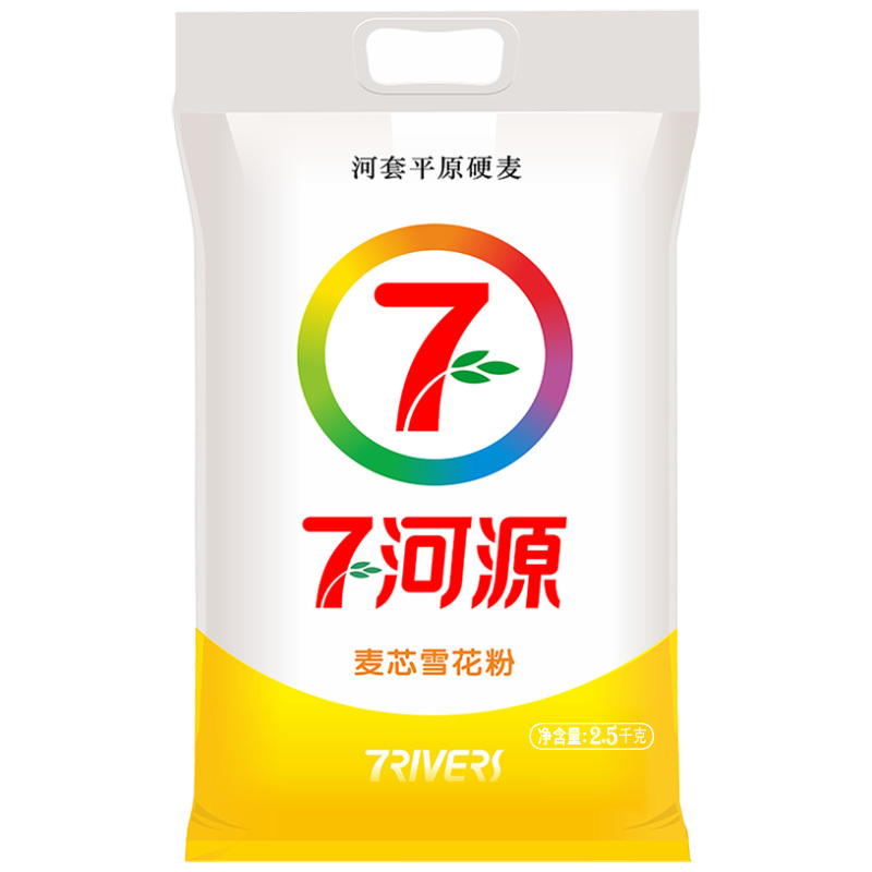 七河源 麦芯雪花粉2.5kg 内蒙河套平原红小麦