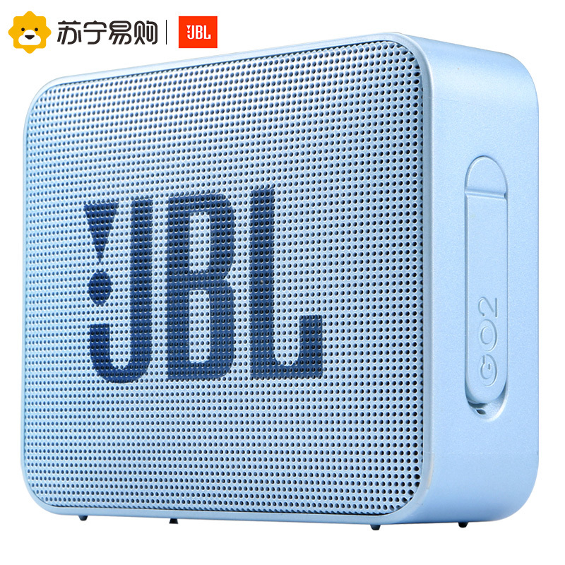 JBL GO2 音乐金砖二代 蓝牙音箱 低音炮 户外便携音响 迷你小音箱 可免提通话 防水设计 湖冰蓝