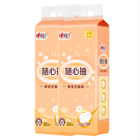 心相印抽纸悬挂式纸巾厕纸擦手纸随心抽4层320抽*2提DT30320
