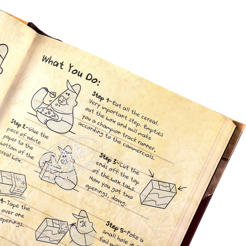 [正版]怪诞小镇 迪普与梅宝的探秘和娱乐指南 英文原版Gravity Falls Dipper’s and Mabel高清大图