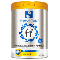 澳洲原装进口Natur Top诺崔特 无蔗糖中老年成人男女脱脂高钙高蛋白牛奶粉 900g 2罐装