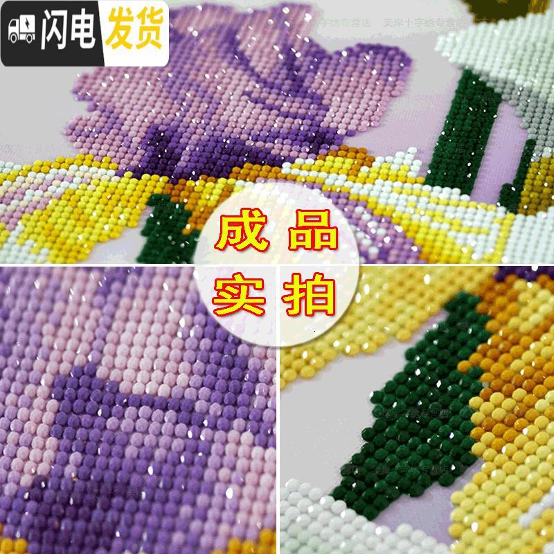 三维工匠钻石绣2019年新款5d钻石画十字绣贴钻卧室满钻带 [画+框]满钻50*68厘米[多配30钻量][送两套点钻工高清大图