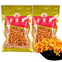 虫花精选正品干货无硫孢子头北金蛹虫煲汤材料500g