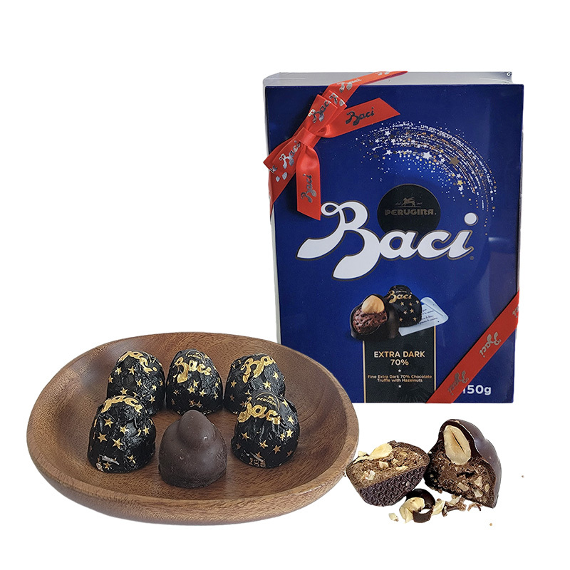 意大利baci芭喜榛仁可可仁黑巧克力盒装150g12颗结婚喜糖礼盒