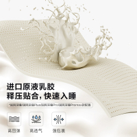 全友家居正反两用床垫软硬白色暗花针织面料床垫五区袋装弹簧乳胶床垫床垫
