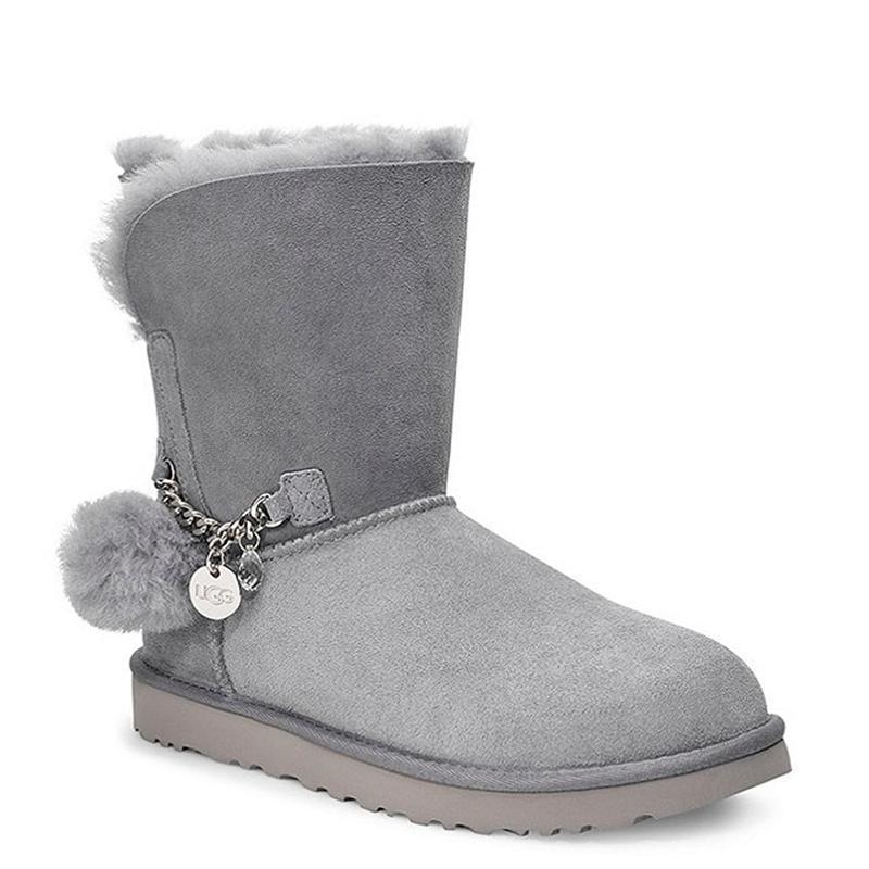 [直营]UGG(UGG) CLASSIC MINI CHARMS女士经典翻毛短筒保暖雪地靴女靴1103765
