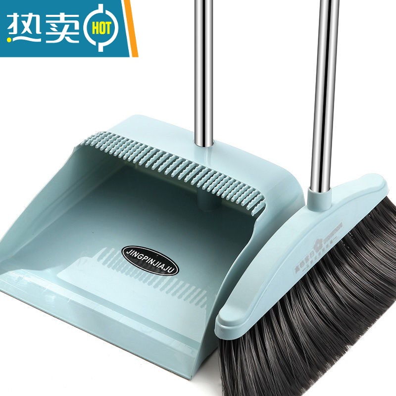 敬平扫把簸箕套装组合家用撮箕笤帚刮水器不粘头发扫地器扫帚垃圾铲高清大图