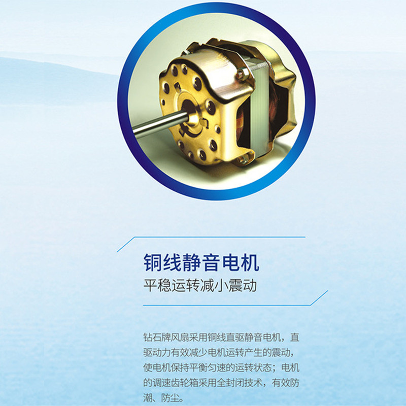 钻石牌壁扇家用遥控壁挂式电风扇静音摇头餐厅宿舍工业扇 16寸遥控款高清大图