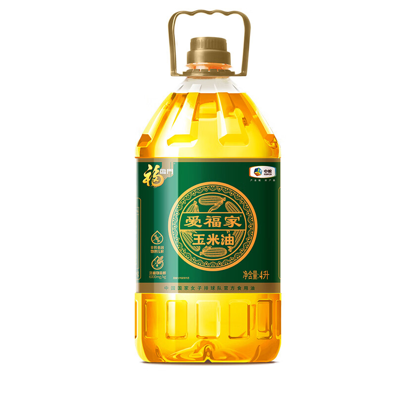 福临门 爱福家 非转基因 玉米油 4L*1瓶HC高清大图