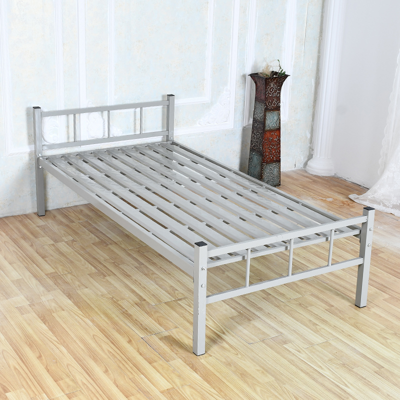 单层铁床铁艺床闪电客员工宿舍双人床12米15米单人双人简易铁艺床铁床