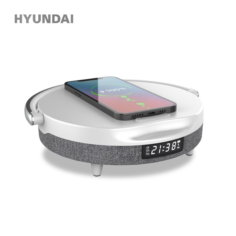 HYUNDAI YH-C009 Plus 多功能无线充台灯时计闹钟音箱