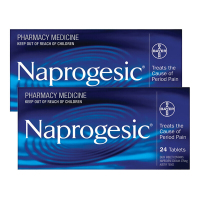 Naprogesic 澳洲拜耳女性生理经期月经不调止痛片 缓解疼痛 痛经缓释片剂 24片/盒 1盒装