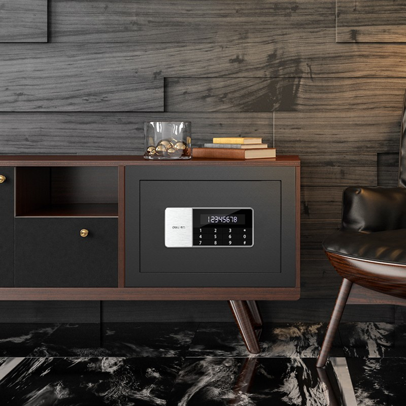 得力(deli) 92619 得力保险柜 高25cm小型密码保险箱保管箱