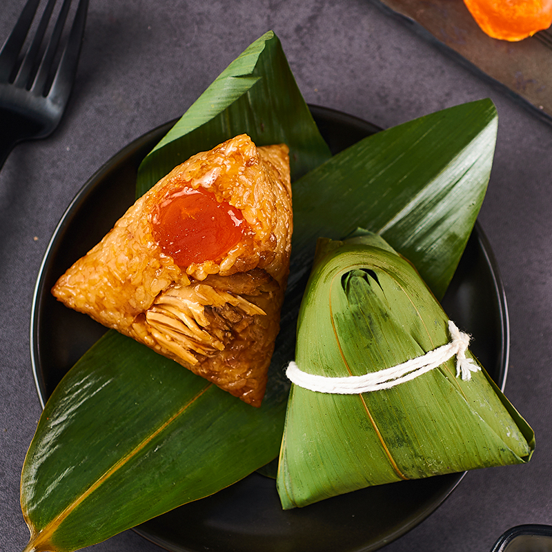 来伊份-蛋黄肉粽子100g*8