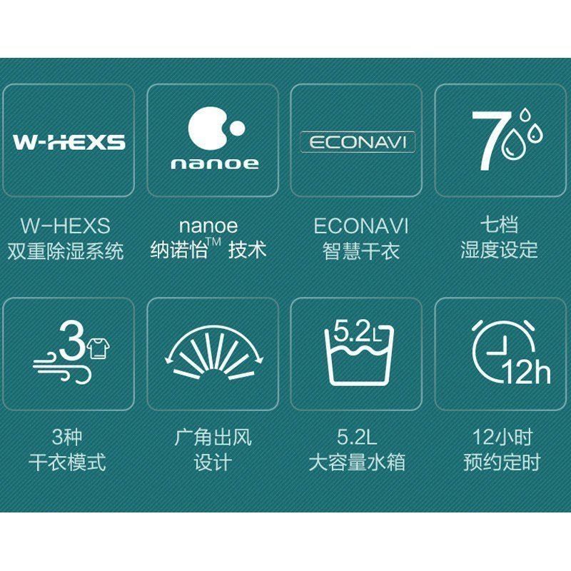 松下除湿机/抽湿机家用地下室仓库干衣净化吸湿器F-46C7YXW-S日除湿量图片