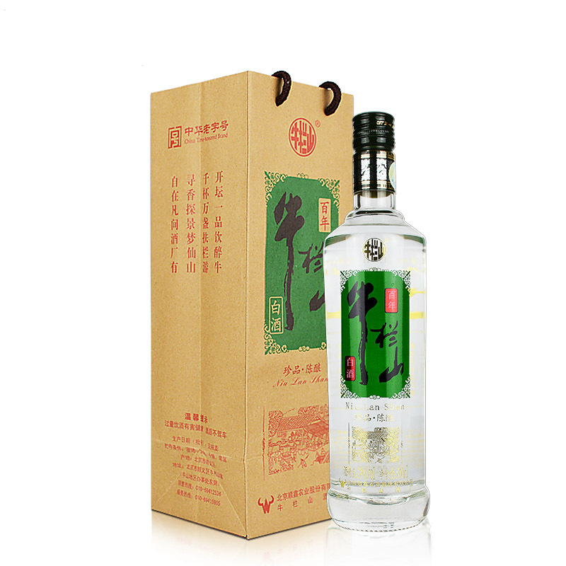 百年牛栏山 二锅头 珍品陈酿 39度500ml 浓香型白酒 银牛 单瓶