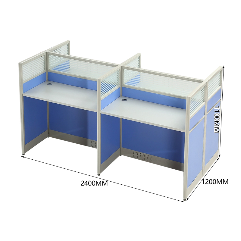 中豫鑫泽 ZYXZ5031809 职员桌屏风工位职员办公桌 王字型四人位高清大图