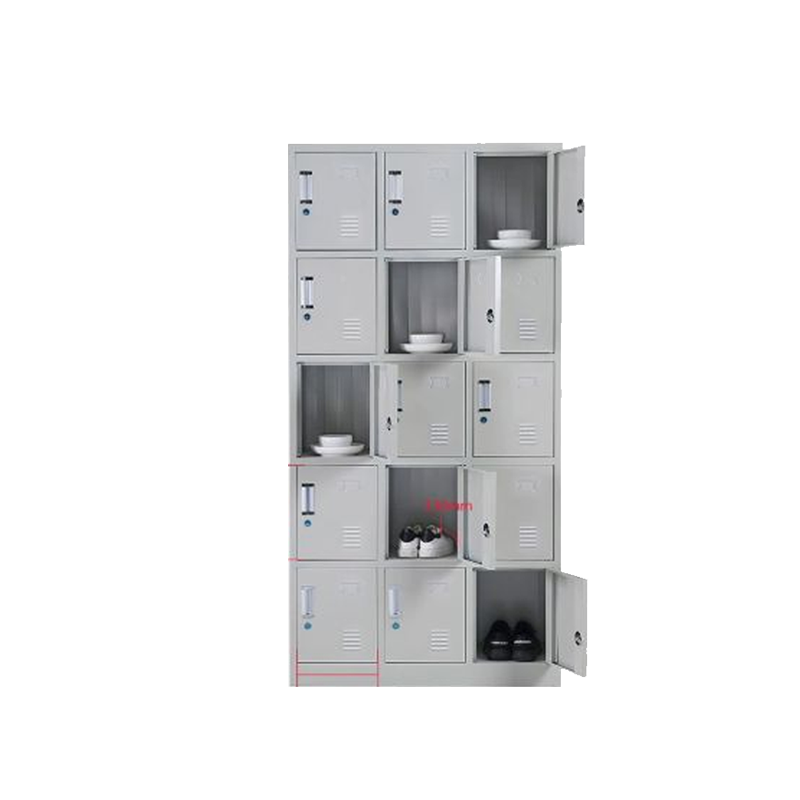 更衣柜储物柜收纳柜15门铁皮柜高1800*900*350mm厚度0.6mm 单位:个高清大图