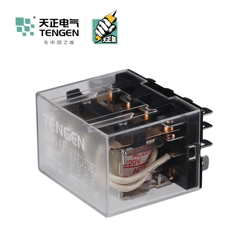 天正电气 HH6 P 小型 4C/O 不带灯 10A 220VAC 03050010207 中间继电器
