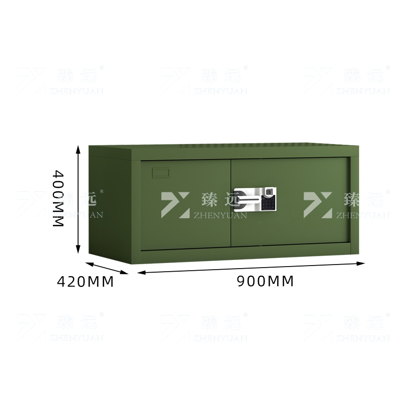 臻远 ZYJJ-80091 保密柜 顶柜绿色智能指纹锁 长900*宽420*高400mm 单位:1台高清大图