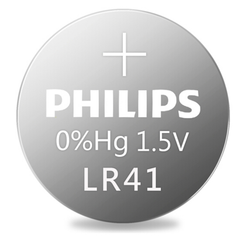 飞利浦（PHILIPS）LR41纽扣电池1.5V碱性10粒通用型号AG3/L736/392/192/384适用于手表
