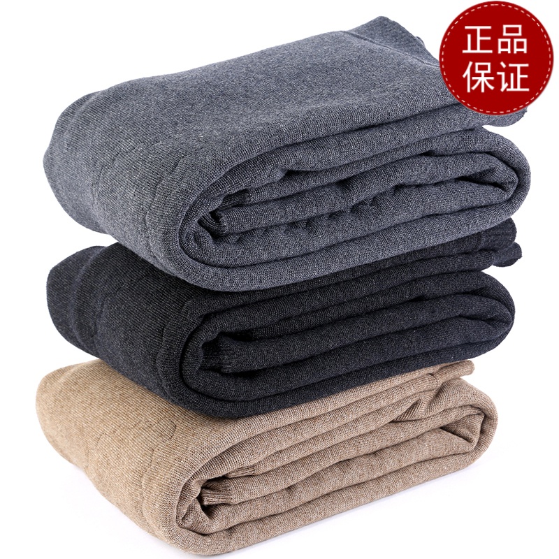 免费试穿 羊毛裤男士加绒加厚保暖裤羊绒打底裤女冬东北高腰护膝中老年棉裤2024冬装新款羊毛保暖裤男大码内穿毛裤加绒裤高清大图