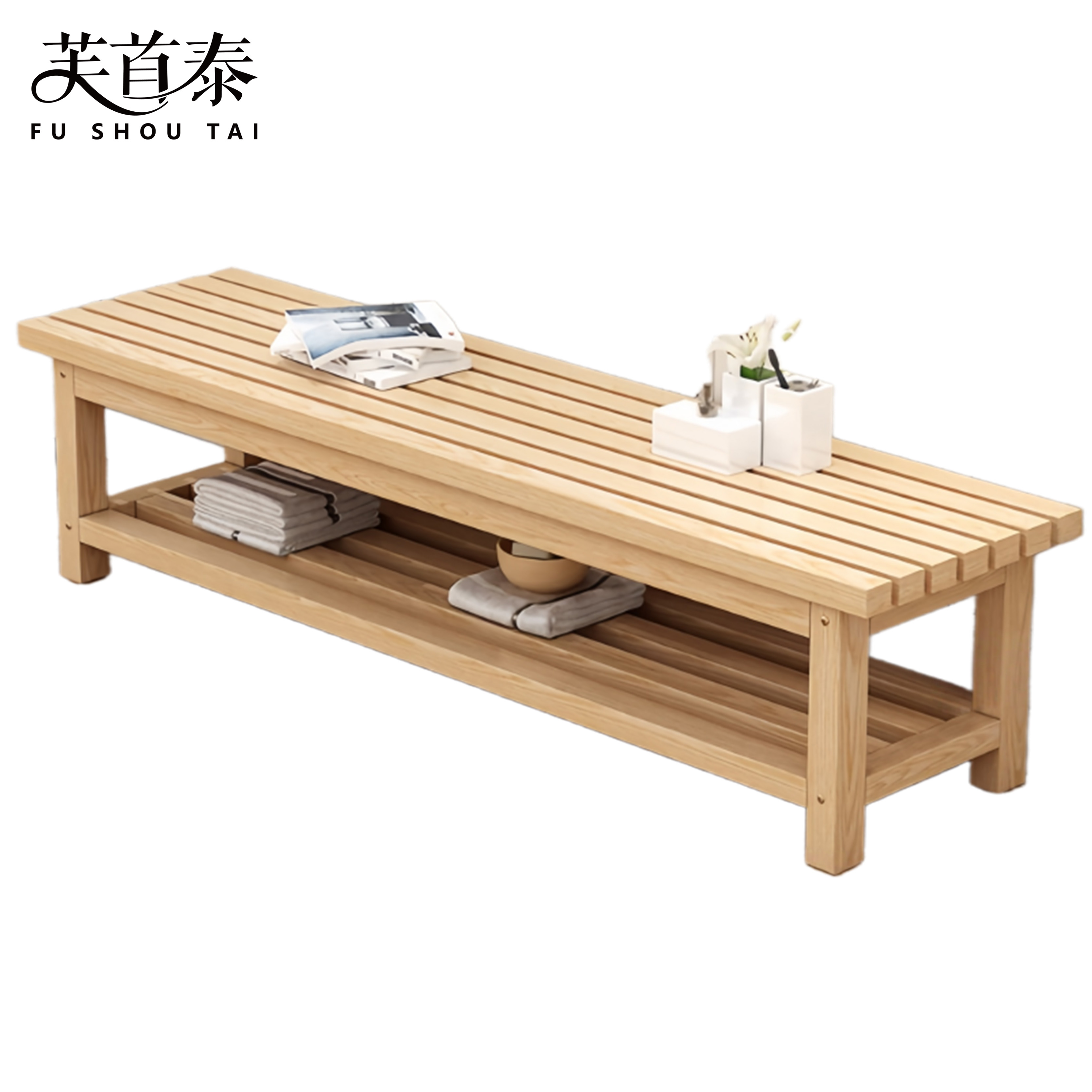 芙首泰双层休闲凳1000*400*400mm个高清大图