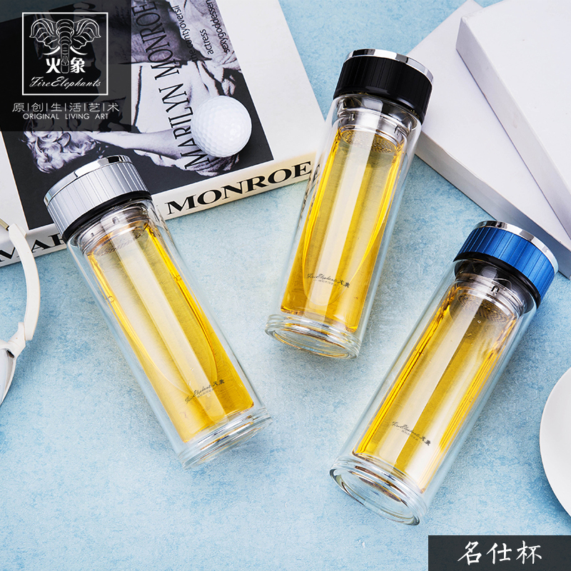 名仕玻璃杯 HXB-BL020 银色黑色蓝色