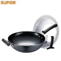 苏泊尔/SUPOR 炒锅铁锅锅具无涂层不生锈炒菜锅FC32H7 32cm炒锅铁锅燃气灶熟铁煤气灶