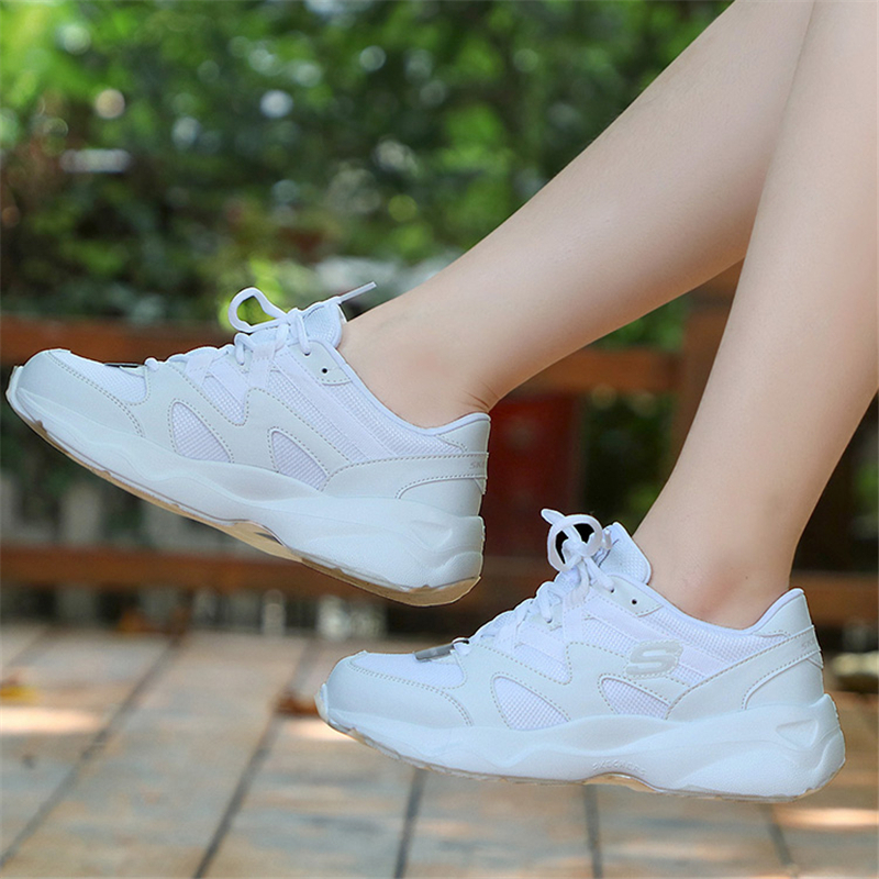 skechers/斯凯奇 女鞋 厚底休闲鞋dlites蝴蝶结运动鞋跑步鞋88888162