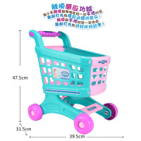 顺锋隆触摸音乐购物车 儿童过家家玩具套装 女孩仿真超市购物车宝宝手推车玩具礼物