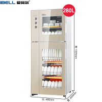 爱贝尔(IBELL)消毒柜立式 ZTP-280二星级 家用商用消毒碗柜 不锈钢上下分控 臭氧中温烘干 高温消毒柜