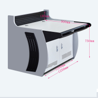 创世人 监控操作台机柜监控室中心机房安防监控台电脑调度台指挥台指挥桌监控设备柜2人位