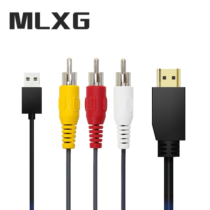 Mlxg数据线 Av转hdmi转换器三色线机顶盒接电视显示器接口高清线av转hdmi直连线1 5米 无需配线一线连接 0 5m及以下 价格图片品牌报价 苏宁易购风腾3c数码专营店