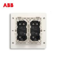 [ABB官方旗舰店]ABB开关插座无框轩致雅典白墙壁86型开关面板二开双控开关AF126