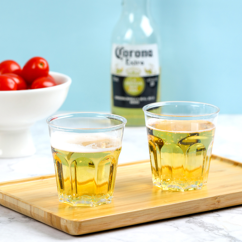 芳草地一次性杯子3G6071硬塑料杯1750ml*500只航空杯饮料杯水杯八角杯招待茶杯高清大图